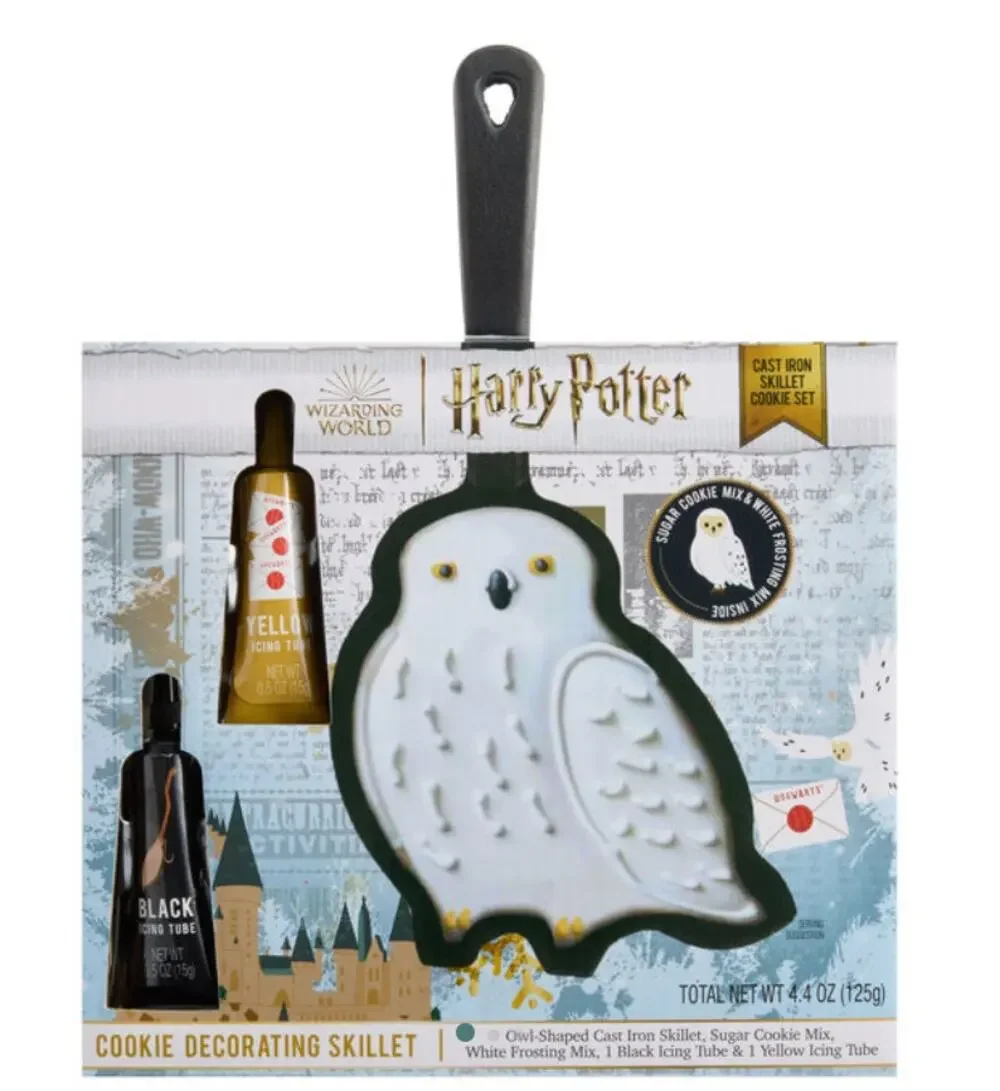 Harry Potter Hedwig Owl Cast Iron Skillet Cookie Set Cookie Decorating Pan NEW